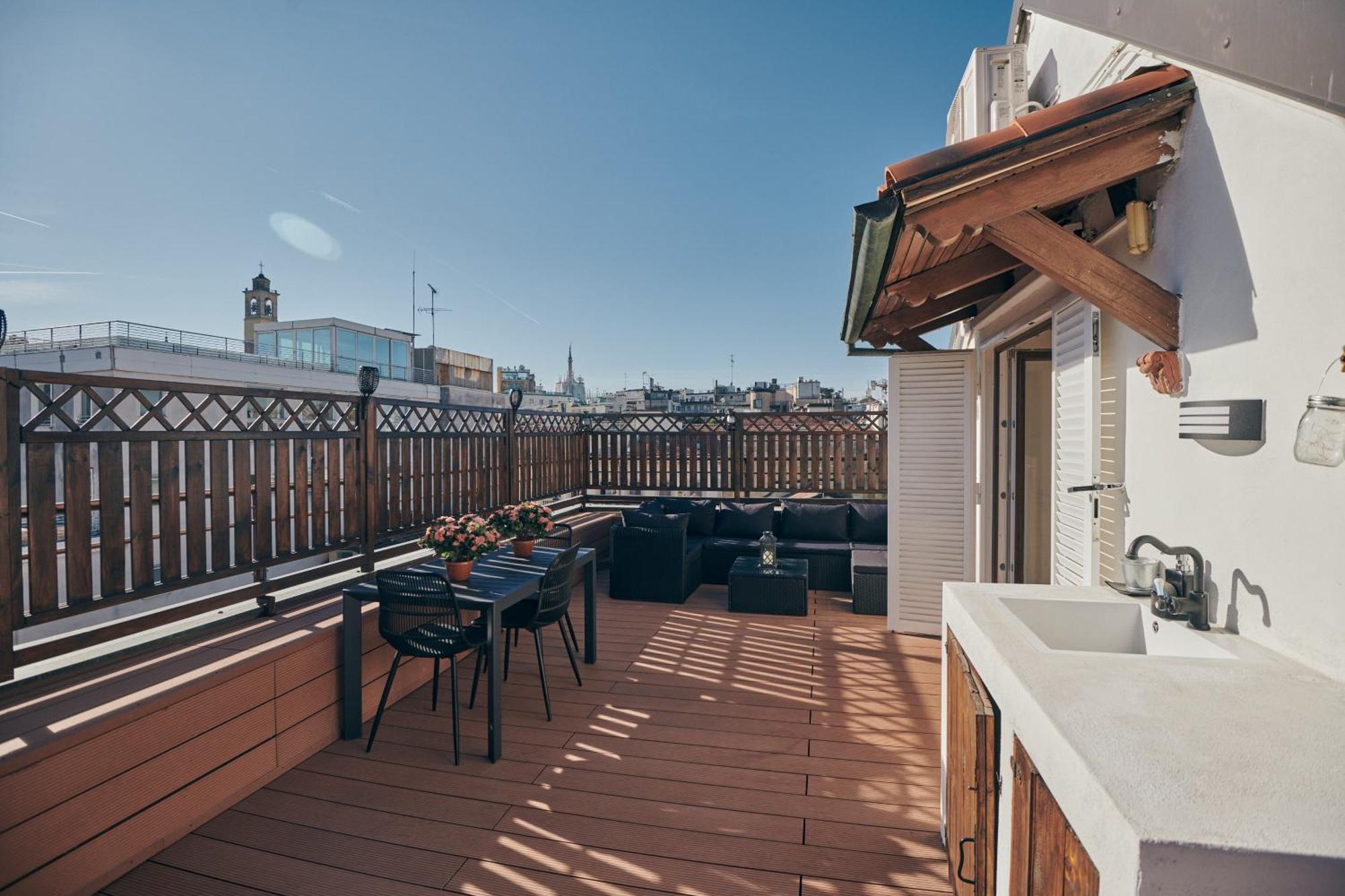 Sant'Andrea Penthouse By Montenapoleone Living Milánó Kültér fotó